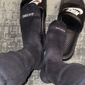 Nike Dri-FIT Black Athletic Socks